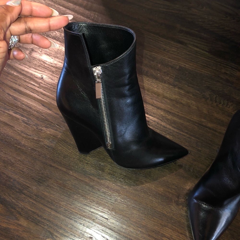 Saint Laurent leather shark boot